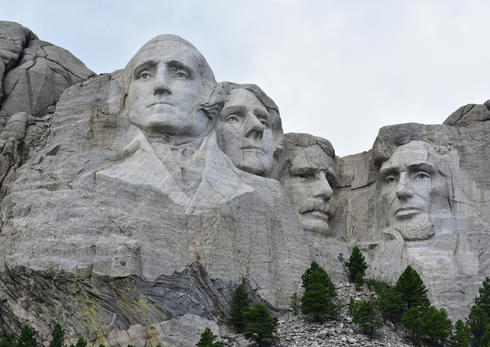 Mount-Rushmore-4 The faces of four American presidents at Mount Rushmore